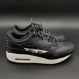Nike Air Max 1 SE Overbranding Leather Sneakers | Women’s 8.5